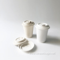 Bagasse sugarcane cup lid 90mm for coffee cup
